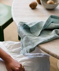 Linen Table Napkins - Sage 9 Linen Table Napkins - Sage -Cultiver Sales Store Napking Sage 04