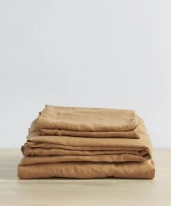 Linen Sheet Set With Pillowcases - Sand