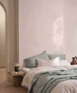 Silk Linen Flip Pillowcase - White -Cultiver Sales Store Silk Pillowcase White 02