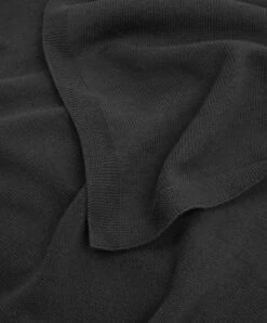 100% NZ Merino Wool Blanket - Slate -Cultiver Sales Store Wool Blanket Detail Slate 02