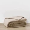 100% NZ Merino Wool Blanket - Oatmeal -Cultiver Sales Store Wool Blanket Oatmeal 04